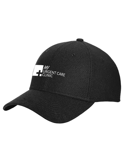 New Era Diamond Era Black Stretch Cap w/My Urgent Care Logo