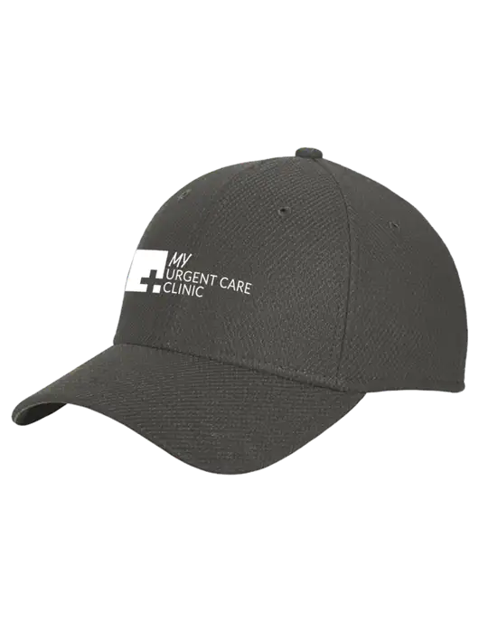 New Era Diamond Era Very Dark Grey Stretch Cap w/My Urgent Care Logo