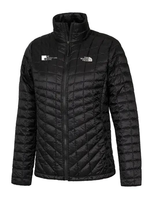 North Face Womens Black ThermoBall Trekker Jacket w/My Urgent Care Logo