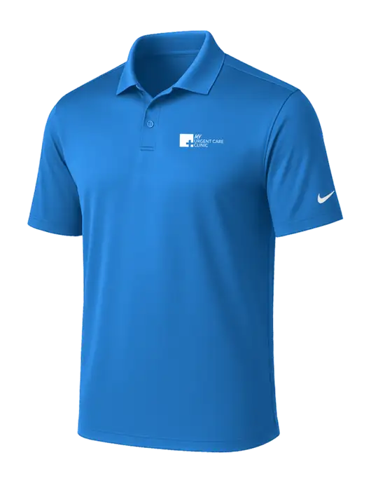 NIKE Light Royal Victory Solid Polo w/My Urgent Care Logo