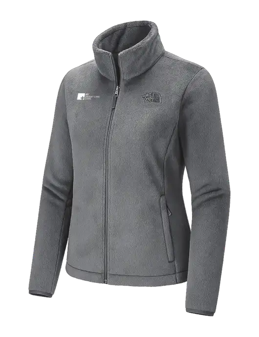 The North Face Womens Dark Medium Grey Osito Fleece Jacket
 w/My Urgent Care Logo