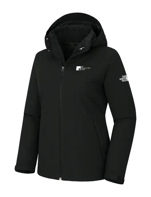 The North Face Womens Castle Valley Triclimate 3-in-1 Black Jacket w/My Urgent Care Logo, My Urgent Care Logo