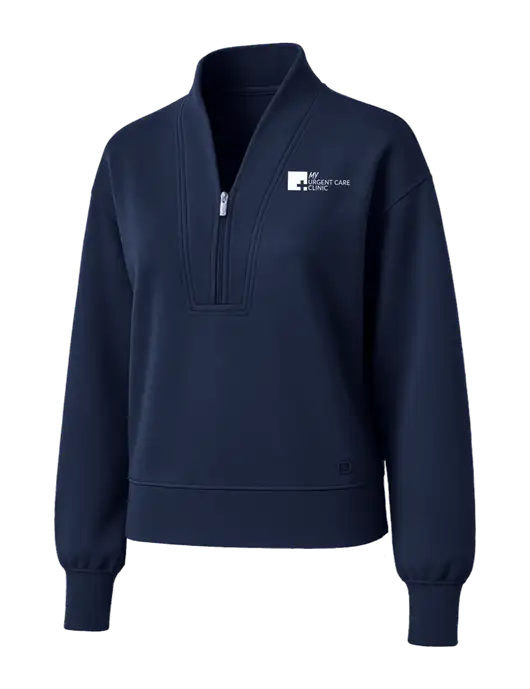 OGIO Womens Dark Navy Transcend 1/4-Zip w/My Urgent Care Logo