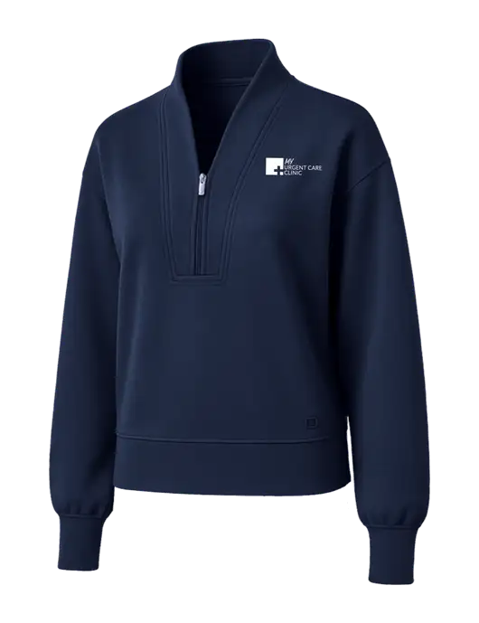 OGIO Womens Dark Navy Transcend 1/4-Zip w/My Urgent Care Logo