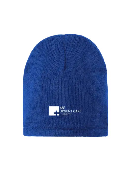 Dark Royal Fleece-Lined Beanie Cap w/My Urgent Care Logo