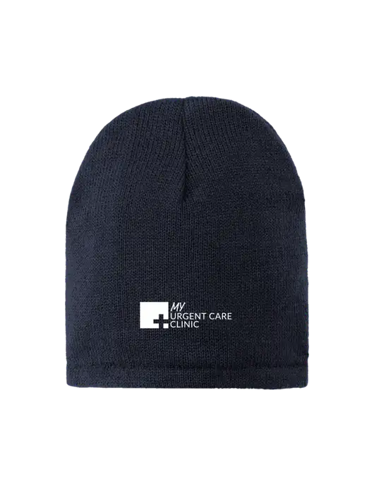 Dark Navy Fleece-Lined Beanie Cap w/My Urgent Care Logo