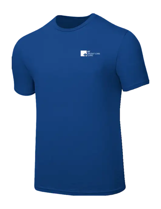 Seriously Soft Royal T-Shirt w/My Urgent Care Logo