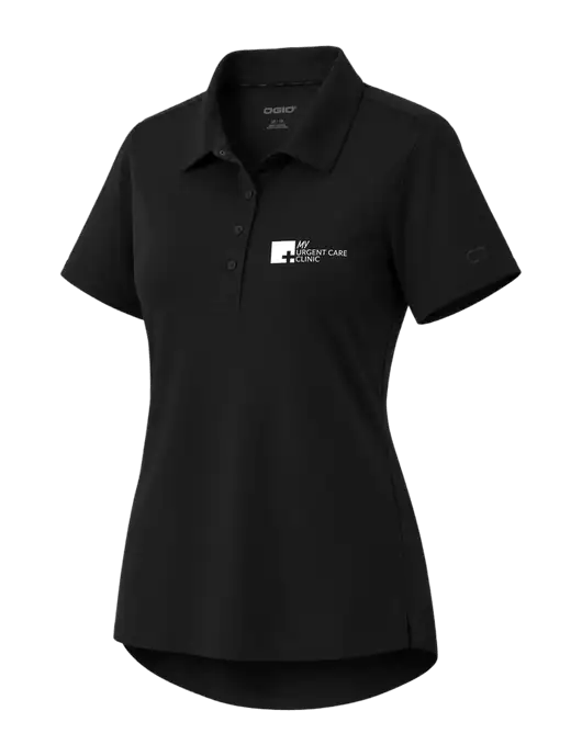 OGIO Womens Envision Black Polo w/My Urgent Care Logo