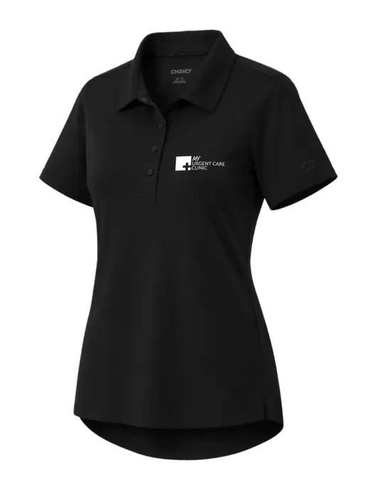 OGIO Womens Envision Black Polo w/My Urgent Care Logo