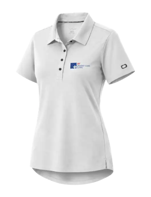 OGIO Womens Envision White Polo w/My Urgent Care Logo