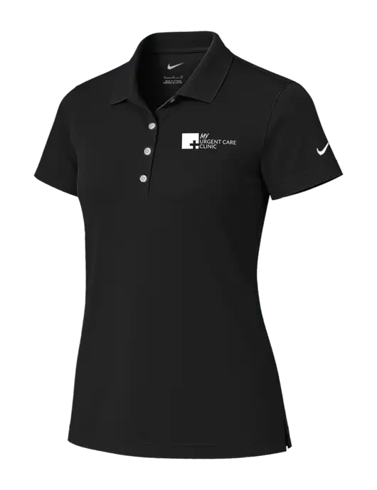 Nike Womens Black Tech Basic Dri-FIT Polo
 w/My Urgent Care Logo