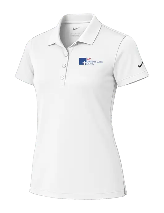 Nike Womens White Tech Basic Dri-FIT Polo
 w/My Urgent Care Logo
