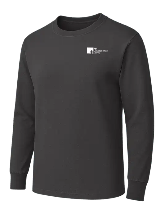 Charcoal Heavyweight Long Sleeve 6.1 oz T-Shirt w/My Urgent Care Logo