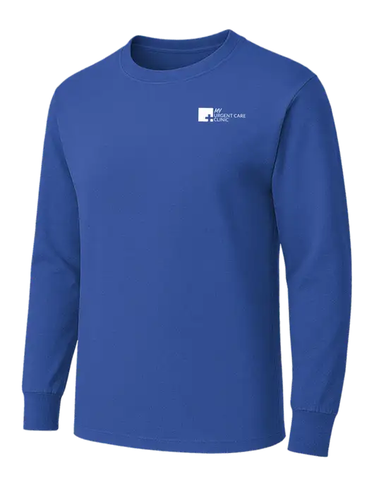 Dark Royal Heavyweight Long Sleeve 6.1 oz T-Shirt w/My Urgent Care Logo