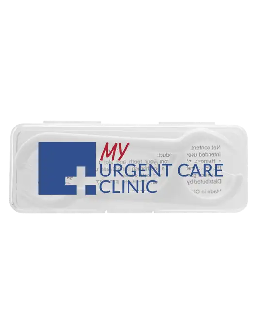 Floss Picks 10pc Travel Kit w/My Urgent Care Logo