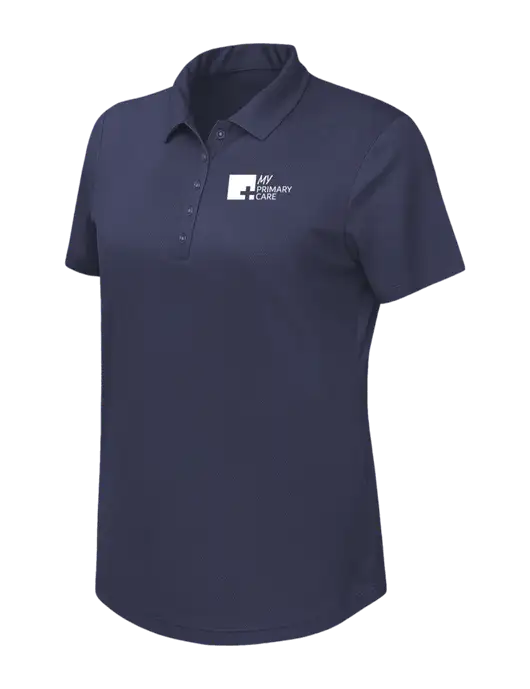 Callaway Womens Birdseye Navy Polo w/My Primary Care Logo