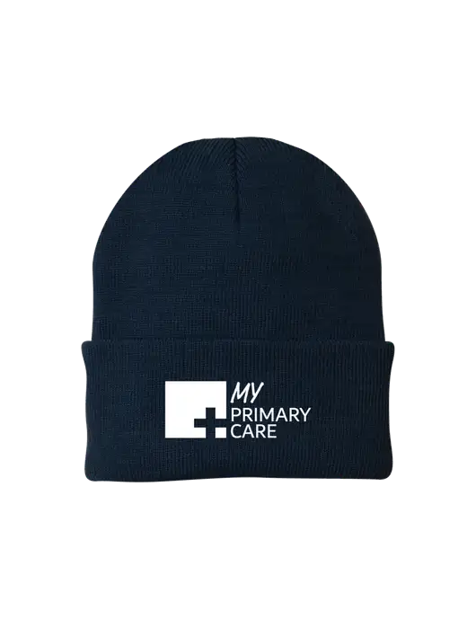 Navy Knit Cap w/My Primary Care Logo