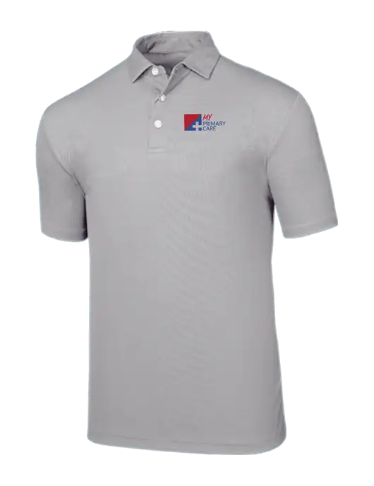 Callaway Birdseye Light Grey Polo w/My Primary Care Logo