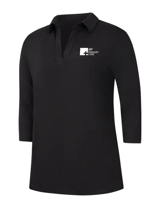 Womens Black Luxe Knit Tunic w/My Primary Care Logo