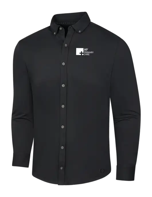 OGIO Blacktop Modern Code Stretch Button-Up Shirt w/My Primary Care Logo