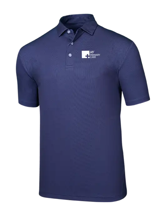 Callaway Birdseye Navy Polo w/My Primary Care Logo