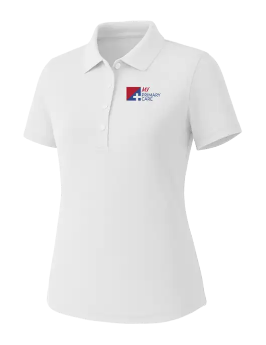 Callaway Womens Core Bright White Performance Polo w/My Primary Care Logo