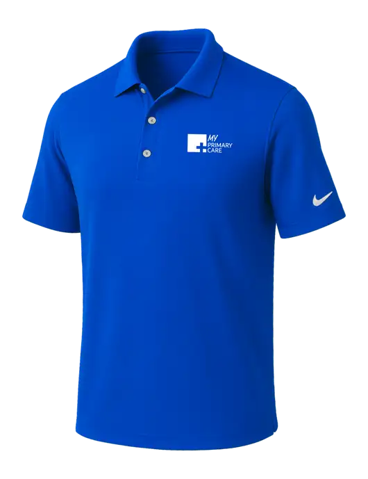 NIKE Royal Dri-Fit Micro Pique Polo w/My Primary Care Logo