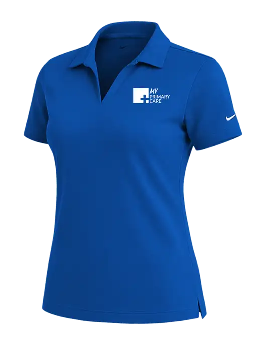 NIKE Royal Womens Dri-Fit Micro Pique Polo w/My Primary Care Logo