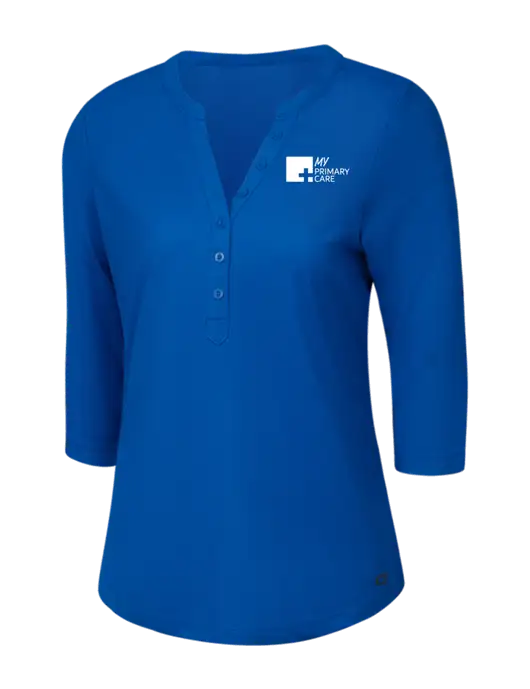 OGIO Royal Blue Jewel Henley w/My Primary Care Logo