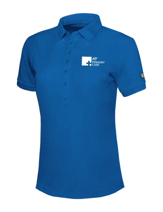 OGIO Womens Royal Blue Jewel Polo w/My Primary Care Logo