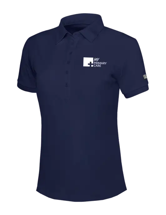 OGIO Womens Navy Jewel Polo w/My Primary Care Logo