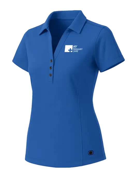 OGIO Womens Royal Blue ONYX Polo w/My Primary Care Logo
