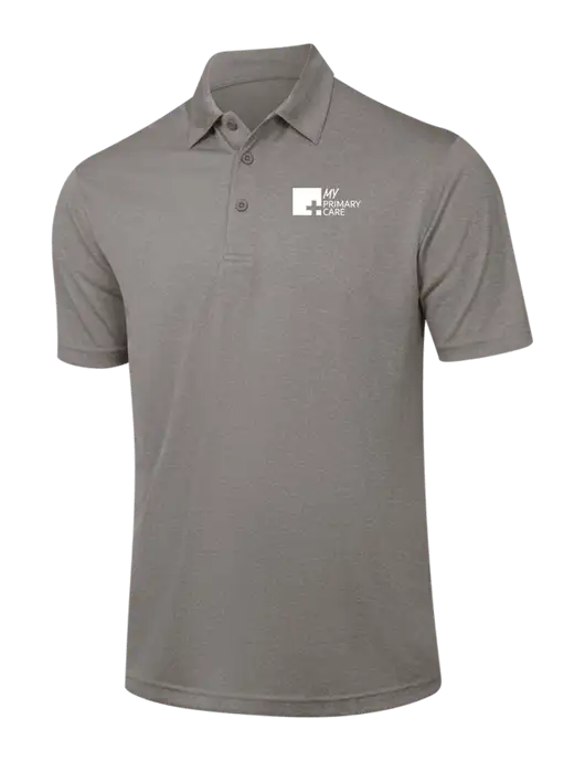 Medium Grey Heather Contender Polo w/My Primary Care Logo
