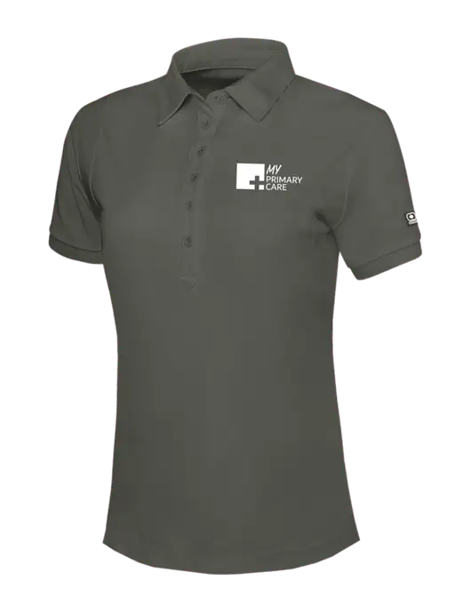 OGIO Womens Medium Grey Jewel Polo w/My Primary Care Logo