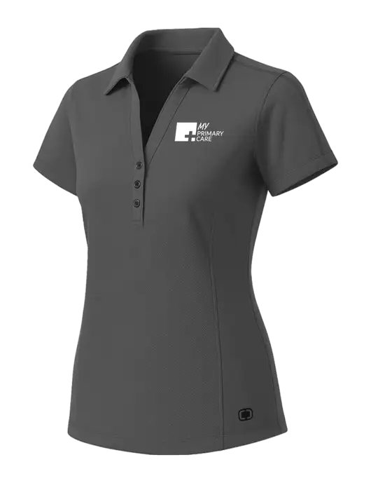 OGIO Womens Medium Grey ONYX Polo w/My Primary Care Logo