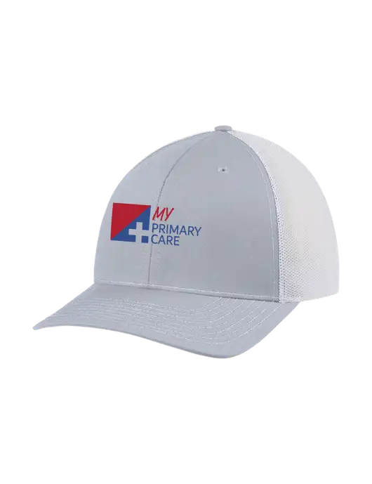 Richardson Adjustable Snapback Original 112 Trucker Cap Light Heather Grey w/White Mesh w/My Primary Care Logo