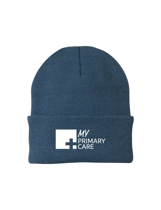 Dark Slate Knit Cap w/My Primary Care Logo