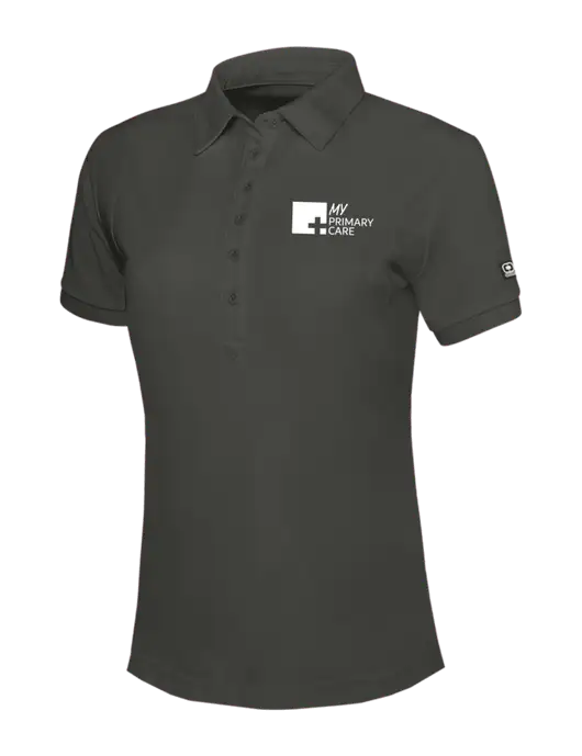 OGIO Womens Dark Grey Jewel Polo w/My Primary Care Logo