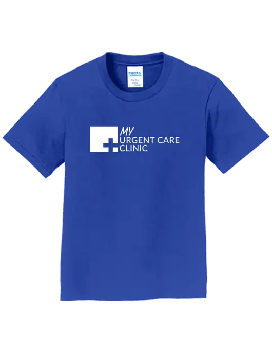 Youth Ring Spun Royal 4.5 oz T-Shirt w/My Urgent Care Logo